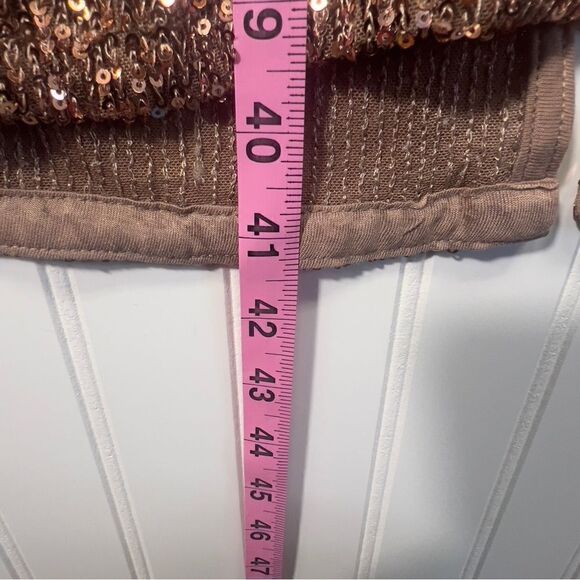 Nwt ASOS Womens Lined Sequins Embellished Sparkle Pencil Midi Skirt Size 26 - Picture 8 of 10